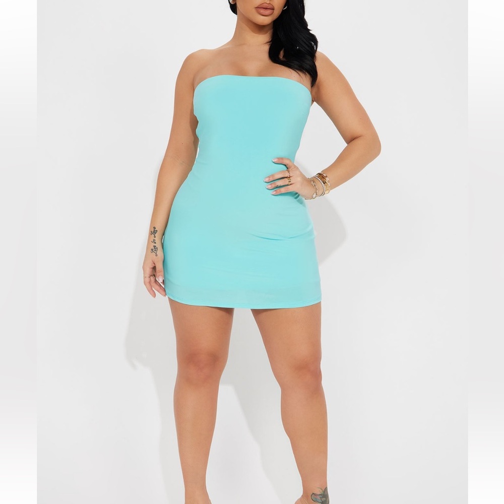 ✨NWT✨ FASHION NOVA teal mini dress